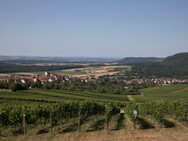 Blick auf den Weinort Hohenhaslach