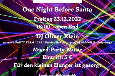 Party "One Night before Santa" mit DJ Oliver Klein
