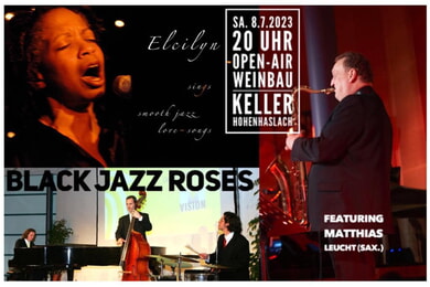 Elcilyn`s "Black Jazz Roses" Quartett featuring Matthias Leucht (Sax.)