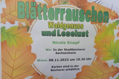Blätterrauschen - Waldgenuss und Leselust