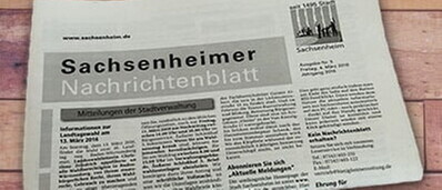 Wo erhalten Sie das Nachrichtenblatt?