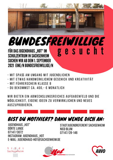 Ausschreibung BFD Jugendhaus 2021