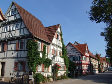 Historische Dorfstraße in Ochsenbach