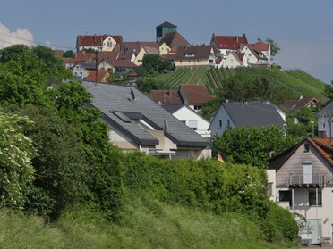 Blick auf den Kirchberg Hohenhaslach